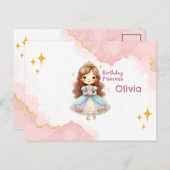 バースデープリンセスの喜び ポストカード (正面/裏面)