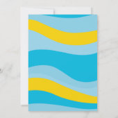 バースデープールパーティー ウォーターパーク サマー バースデー 招待状 (裏面)