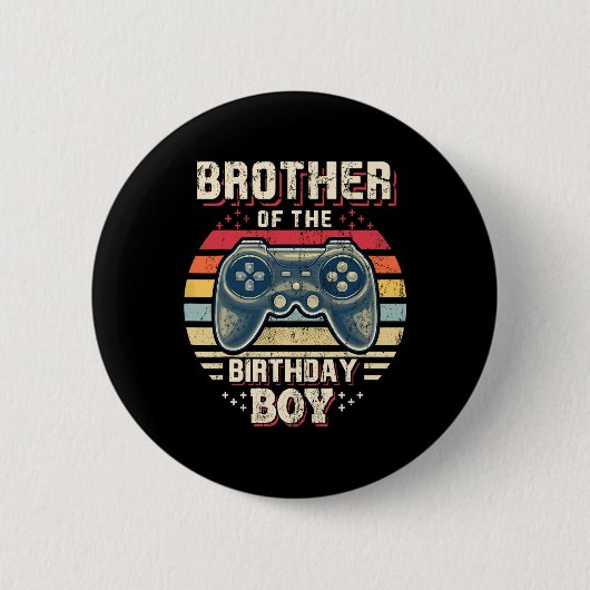 バースデーボーイにぴったりなビデオゲームの誕生日9 缶バッジ (正面)
