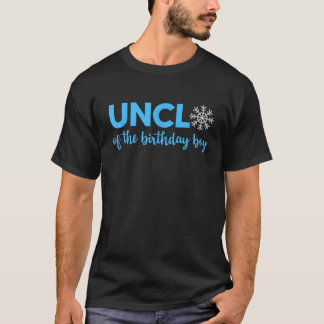 バースデーボーイのおじ 冬のワンダーランド 初めての誕生日1歳 Tシャツ