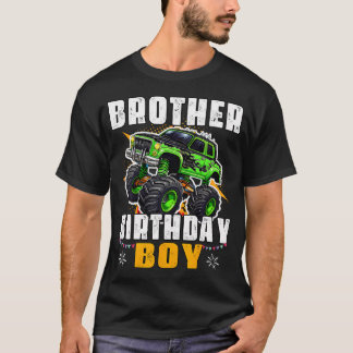 バースデーボーイのお兄さん モンスタートラック ファミリー M Tシャツ