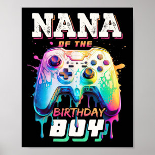 バースデーボーイのナナ マッチング ビデオ ゲーム 誕生日 ポスター