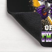 バースデーボーイのモンスタートラック誕生日特別パパ マウスパッド (コーナー)