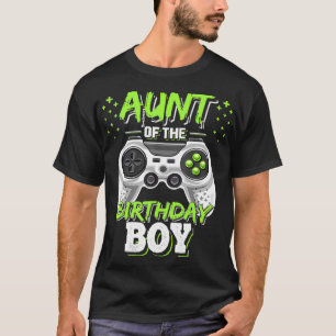 バースデーボーイの叔母がビデオゲームとマッチ Tシャツ