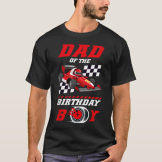 バースデーボーイの父 ピットクルーレースカー Tシャツ