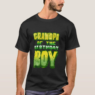 バースデーボーイの祖父 ピクセルナンバー ビデオゲーム Tシャツ