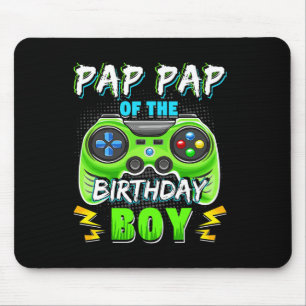 バースデーボーイのPapa+Papa ゲーム動画 マッチングTシャツ マウスパッド