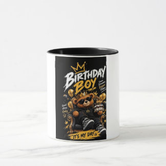 バースデーボーイ テディベア マグカップ デザイン