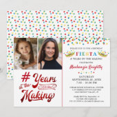 バースデーメキシカンフィエスタ2写真 どんな年齢でも 招待状 (正面/裏面)