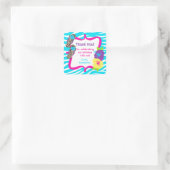 バースデールーパーティーの好意タグ スクエアシール (バッグ)