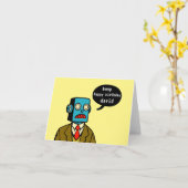 バースデーロボット カード (黄色い花)