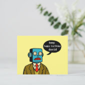 バースデーロボット ポストカード (スタンド正面)