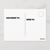 バースデー帽をかぶったアラスカのムース ポストカード (裏面)