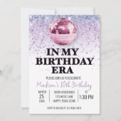 バースデー時代の紫の音楽 招待状 (正面)