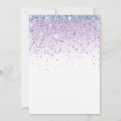 バースデー時代の紫の音楽 招待状 (裏面)