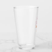バースデー お名前 ピンク オレンジ シンプル 年齢 場所 タンブラーグラス (右)