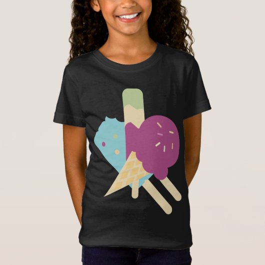 バースデー アイスクリーム Tシャツ (正面)