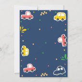 バースデー・アドベンチャーにエンジン全開！ 招待状 (裏面)