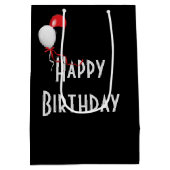 バースデー オプティカル イリュージョン ブラックホール ミディアムペーパーバッグ (裏面)