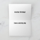 …バースデー・カードに競争 カード (内部)