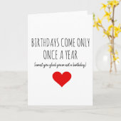 バースデー・カードのおもしろいないけない カード (黄色い花)