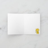 バースデー・カードのアイスクリームコーン猫のピンク カード (内部)