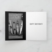 バースデー・カードのユーモアのカヤックの写真撮影 カード (内部)