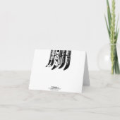 バースデー・カードの雪の刃 カード (裏面)