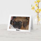 バースデー・カードをリラックスして下さい カード (黄色い花)