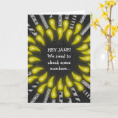 バースデー・カード39本の蝋燭の高齢者の カード (黄色い花)