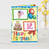 バースデー・カード カード (黄色い花)