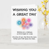 バースデー・カード カード (黄色い花)