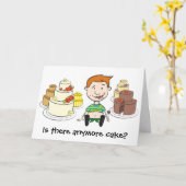 バースデー・カード-ケーキもうありますか。 カード (黄色い花)