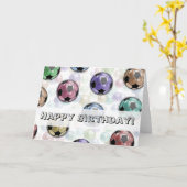 バースデー・カード(サッカー) カード (黄色い花)