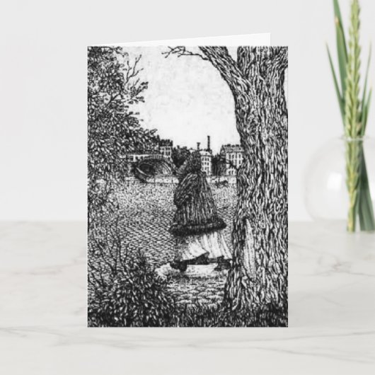 バースデー・カード-匿名の顔 カード (正面)