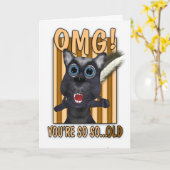 バースデー・カード-古いOMGあなたはそうそう カード (黄色い花)