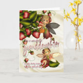 バースデー・カード-孫娘- Mooniesのかわいこちゃんパイ カード (黄色い花)