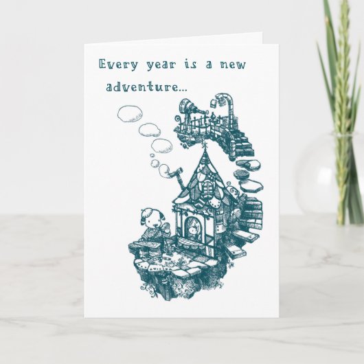 バースデー・カード-昼食の時間 カード (正面)