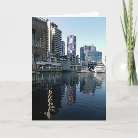 バースデー・カード-波止場地域メルボルンオーストラリア カード (正面)