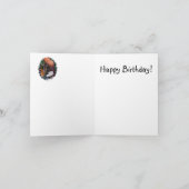 バースデー・カード-花柄極楽鳥 カード (内部)