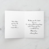 バースデー・カード- Airedaleテリア カード (内部)