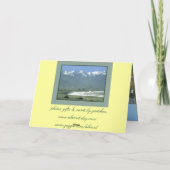 バースデー・カード- Kaikouraのオーシャンサイド、ニュージーランド カード (裏面)