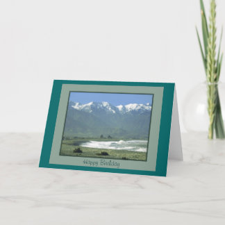 バースデー・カード- Kaikouraのオーシャンサイド、ニュージーランド カード