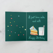 バースデー・カードw/Cakeのかわいく及びおもしろいなバセットハウンド カード (内部)