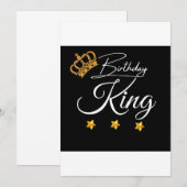 バースデー キング クラウン デザイン, 誕生日 招待状 (正面/裏面)