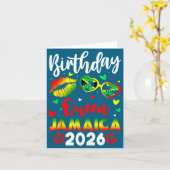 バースデー・クイーン ジャマイカ 2026 面白い女子旅 2026 カード (黄色い花)