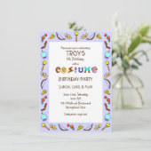 バースデー コスチューム パーティー 子ども 招待状 (スタンド正面)