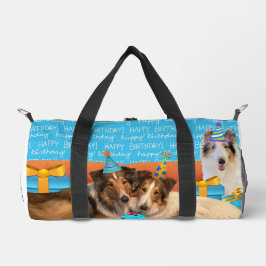 バースデー コリー ママ ダッフルバッグ