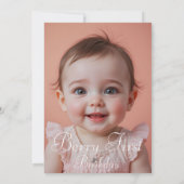 バースデー・ダブルサイドプリント写真 招待状 (裏面)