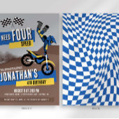 バースデー・ダートバイクの招待状【四輪スピード】 招待状